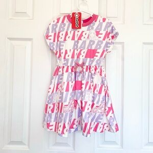 Barbie Toddler/Kid Girl Character & Letter Print Naia™ Short-sleeve Dress